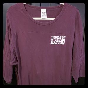 VS Pink quarter sleeve